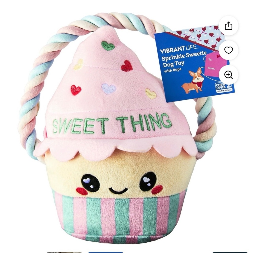 Vibrant Sprinkle Sweetie Cupcake Plush - Pink and Green